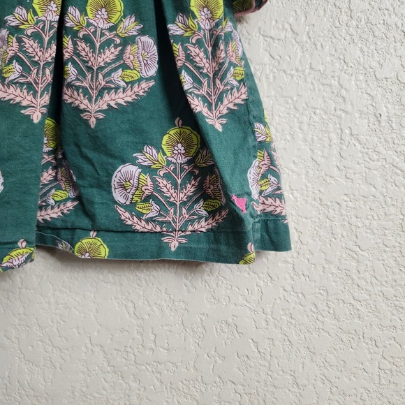 Pink Chicken 3 Year Hermione Hunter Green Floral Bow Dress Toddler Girls 3T - Picture 9 of 15